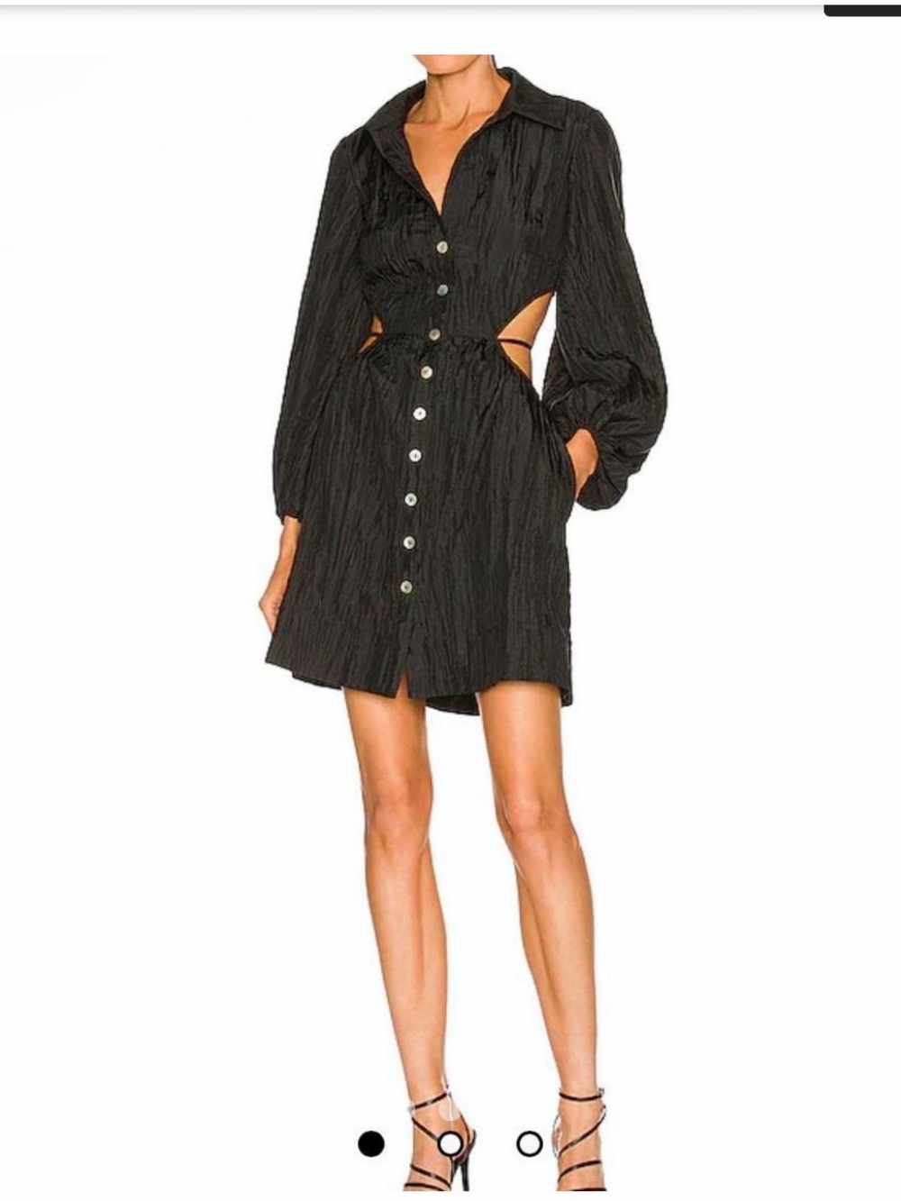 LPA - Black Button Mini Dress